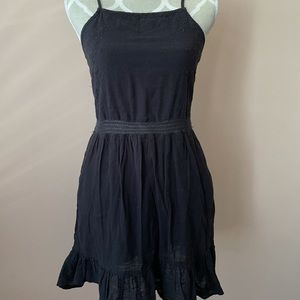 Black summer cotton on dress